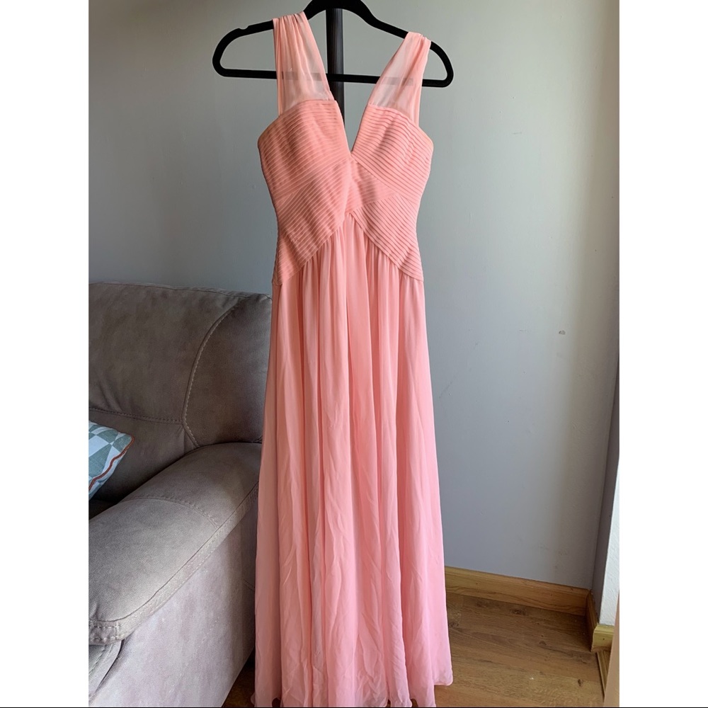 Bcbg evening dress in dust pink